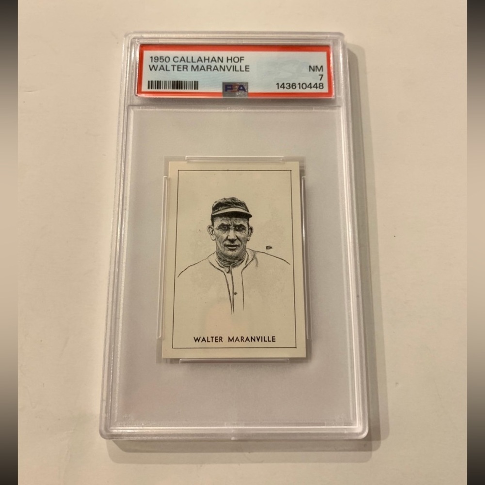 1950 Callahan HOF Walter Maranville NM7 PSA Graded